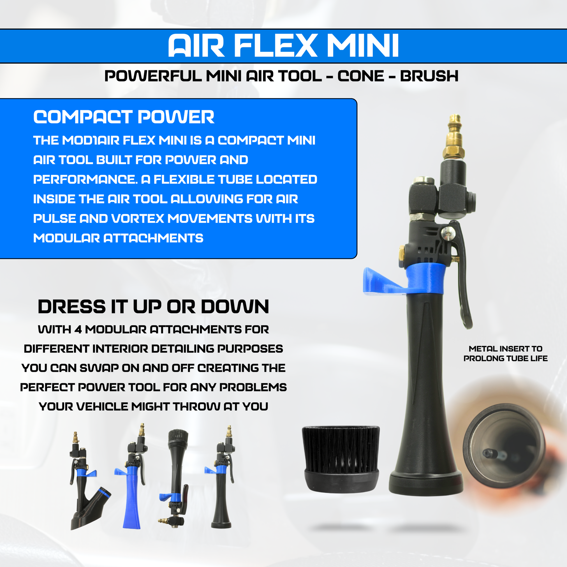 MOD1AIR - Complete Air Tool 8 Piece Modular Detailing Kit