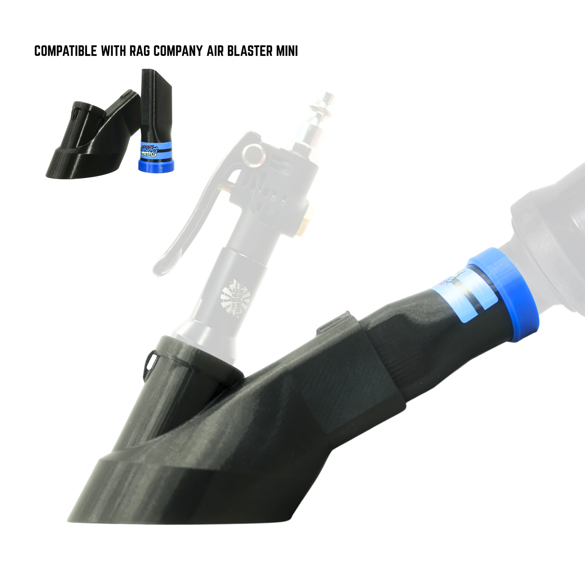 Crevice Air+Vac Oval Attachment compatible with The Rag Company Ultra Air Blaster Mini