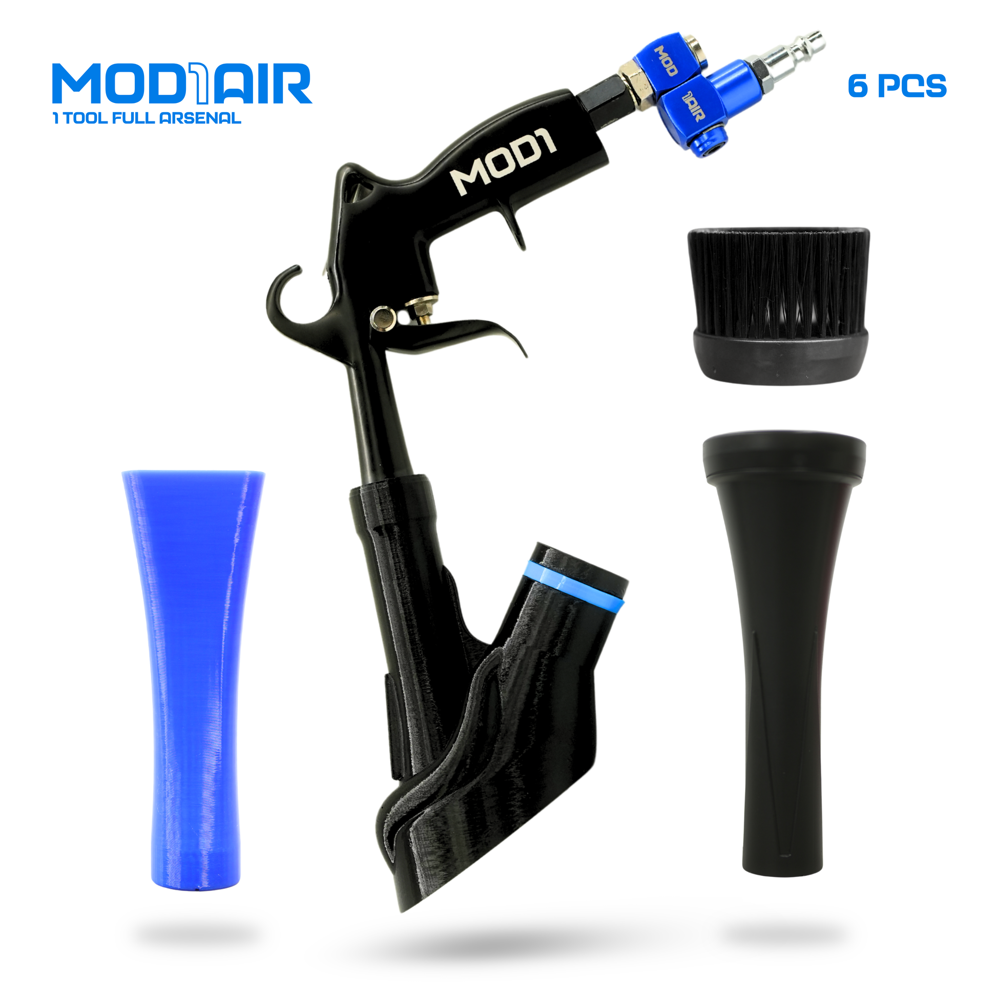 MOD1AIR Complete Full Size Air Tool 6 Piece Modular Detailing Kit