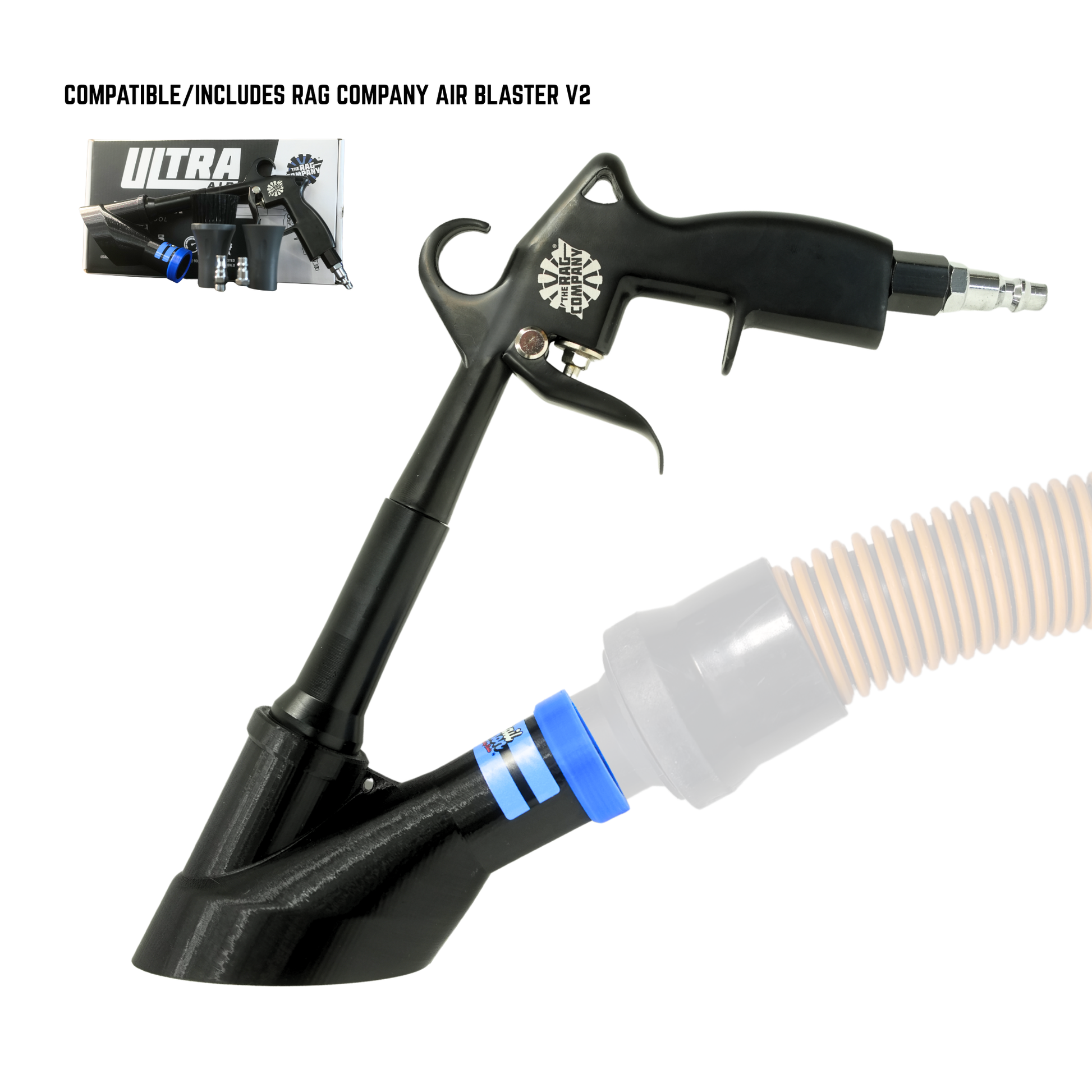 Multi Pack - Air+Vac Oval Attachment & The Rag Company Air Blaster V2