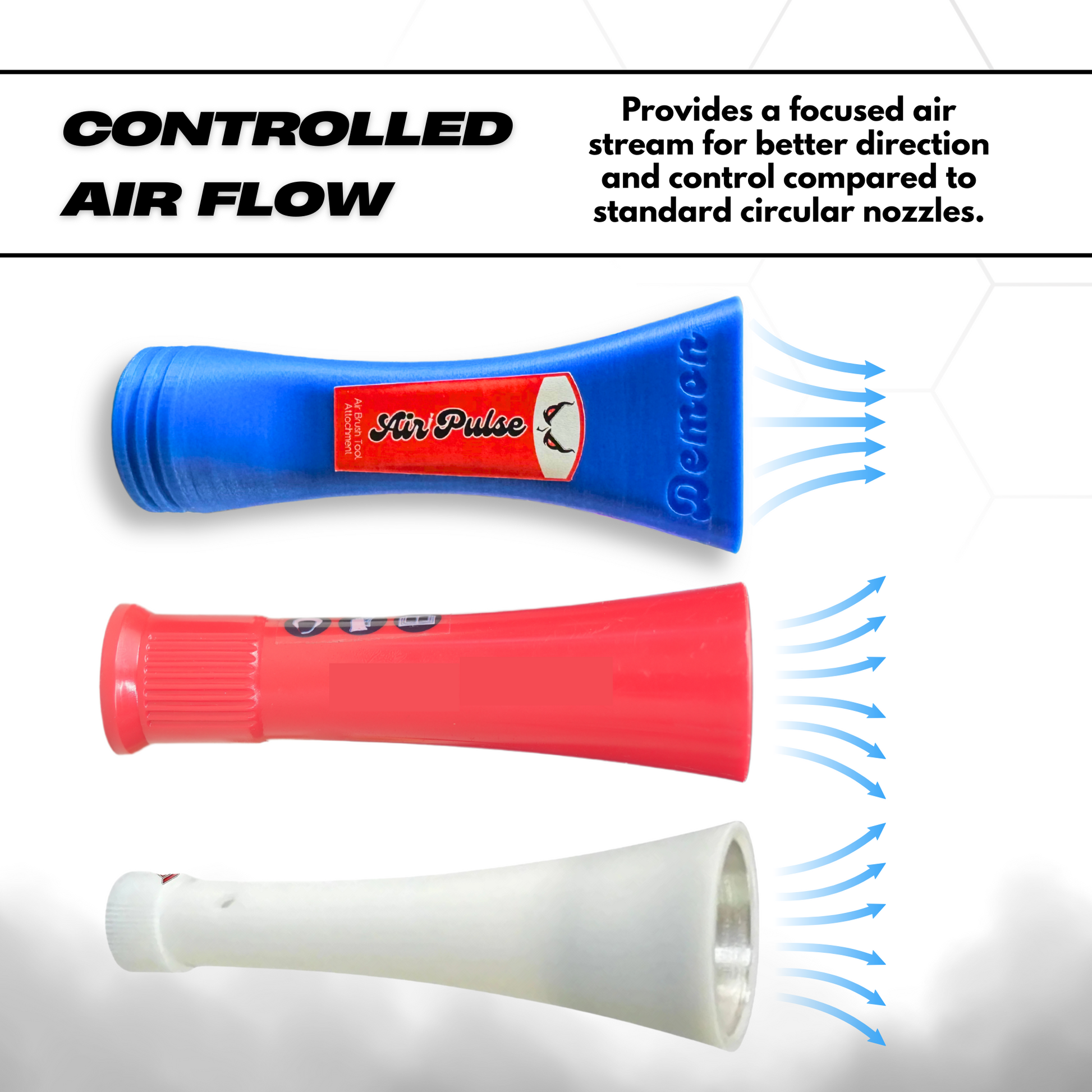 Multi Pack - Air+Vac Attachment & Crevice Air Pulse Attachment for the Tornador Mini Z-007