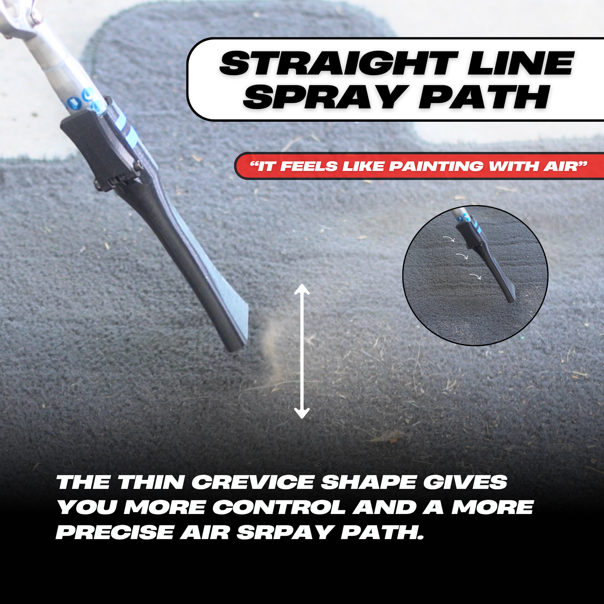 2 Pack - Detail Demon Air Pulse Crevice & Cone Attachments - Compatible with Tornador Z-014 & Z-010 Models