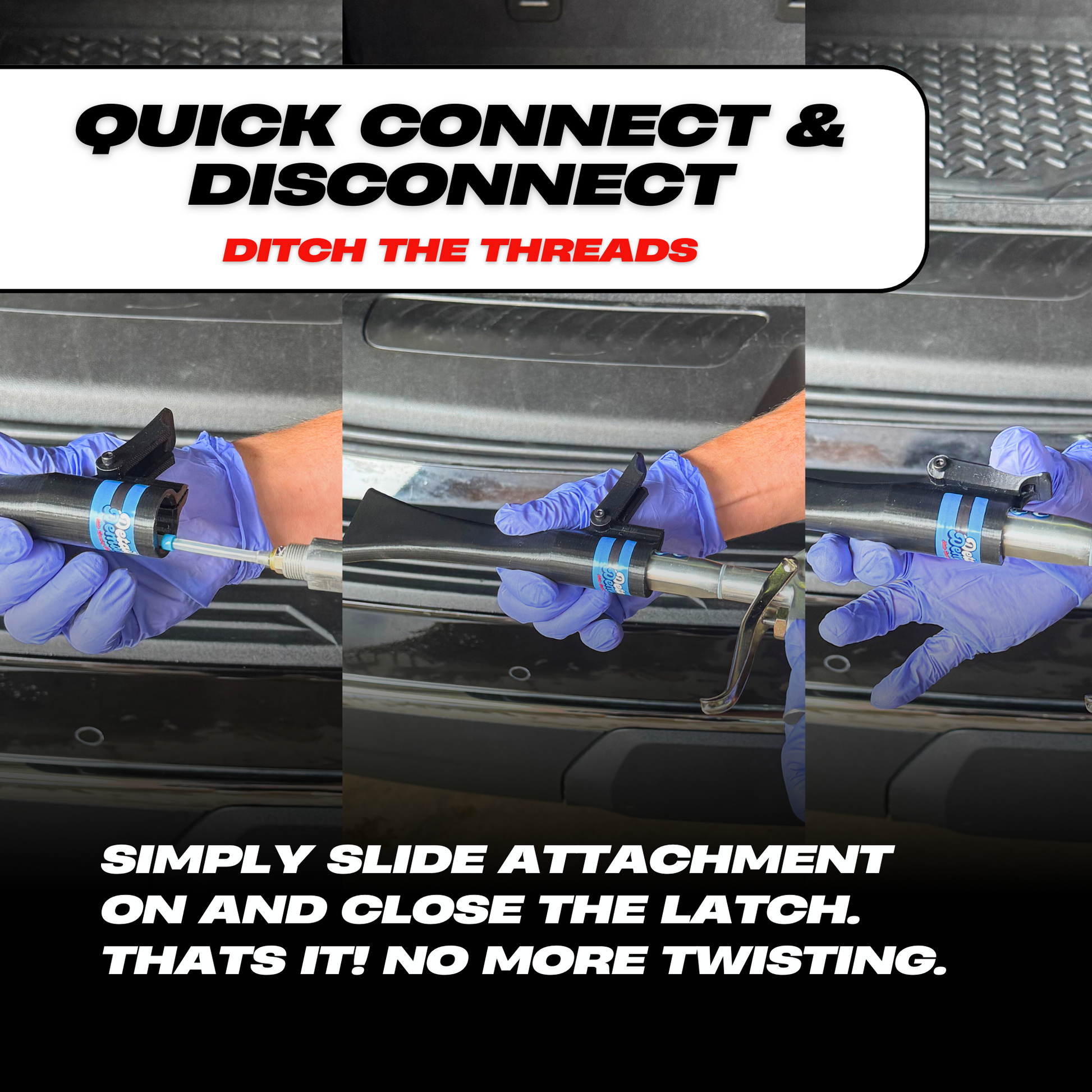 2 Pack - Detail Demon Air Pulse Crevice & Cone Attachments - Compatible with Tornador Z-014 & Z-010 Models