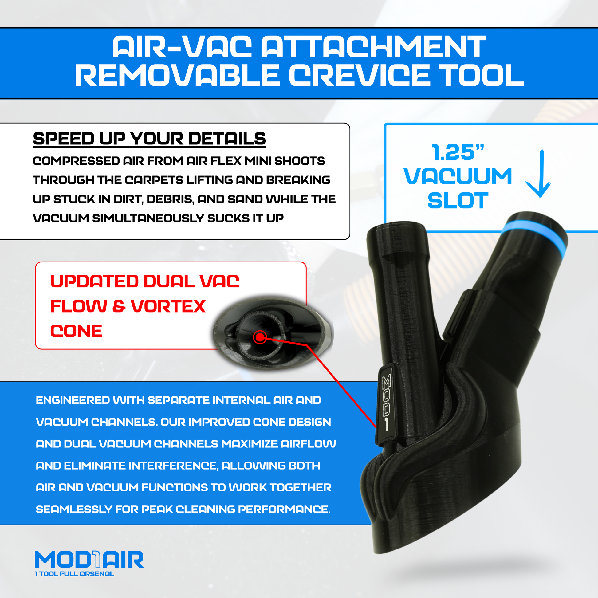 MOD1AIR Complete Air Tool 8 Piece Modular Detailing Kit