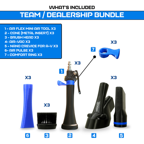 3 Kit Team Bundle - MOD1AIR-Vac+Crevice Kits