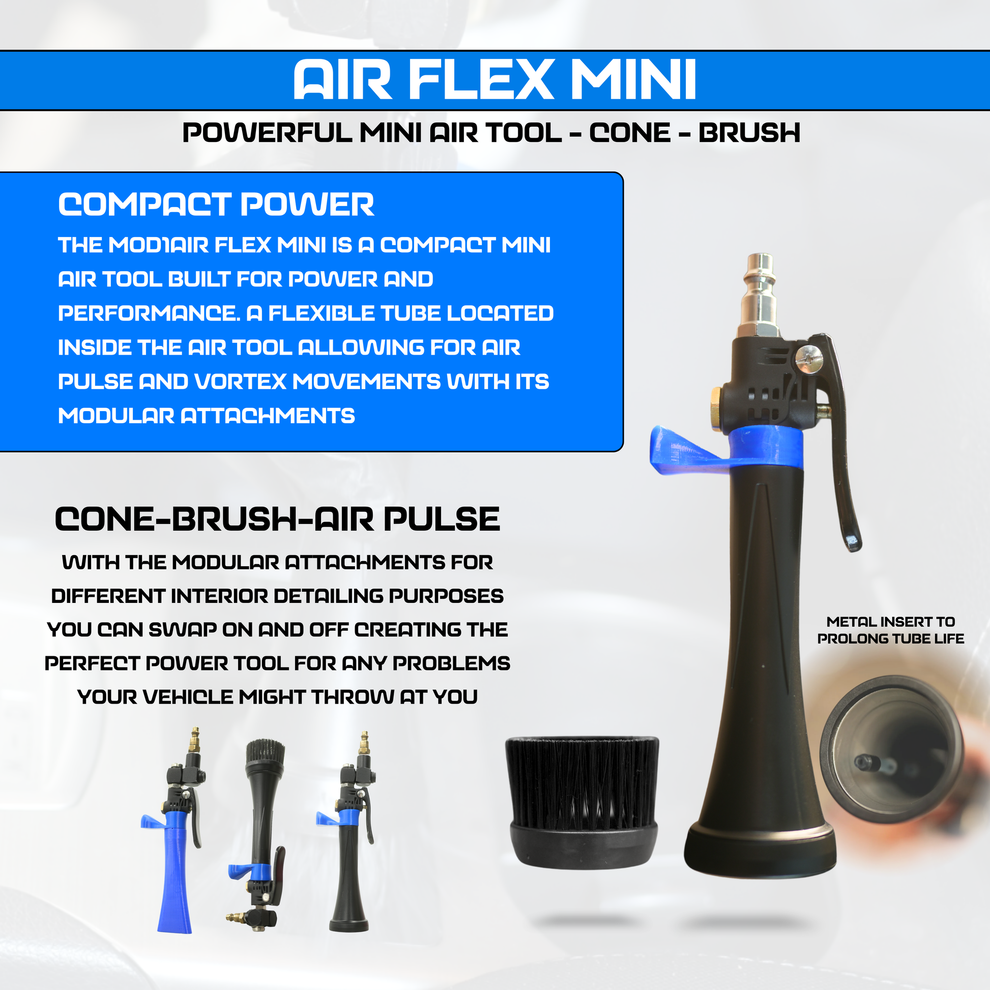 MOD1AIR Basic - Air Tool 5 Piece Modular Detailing Kit