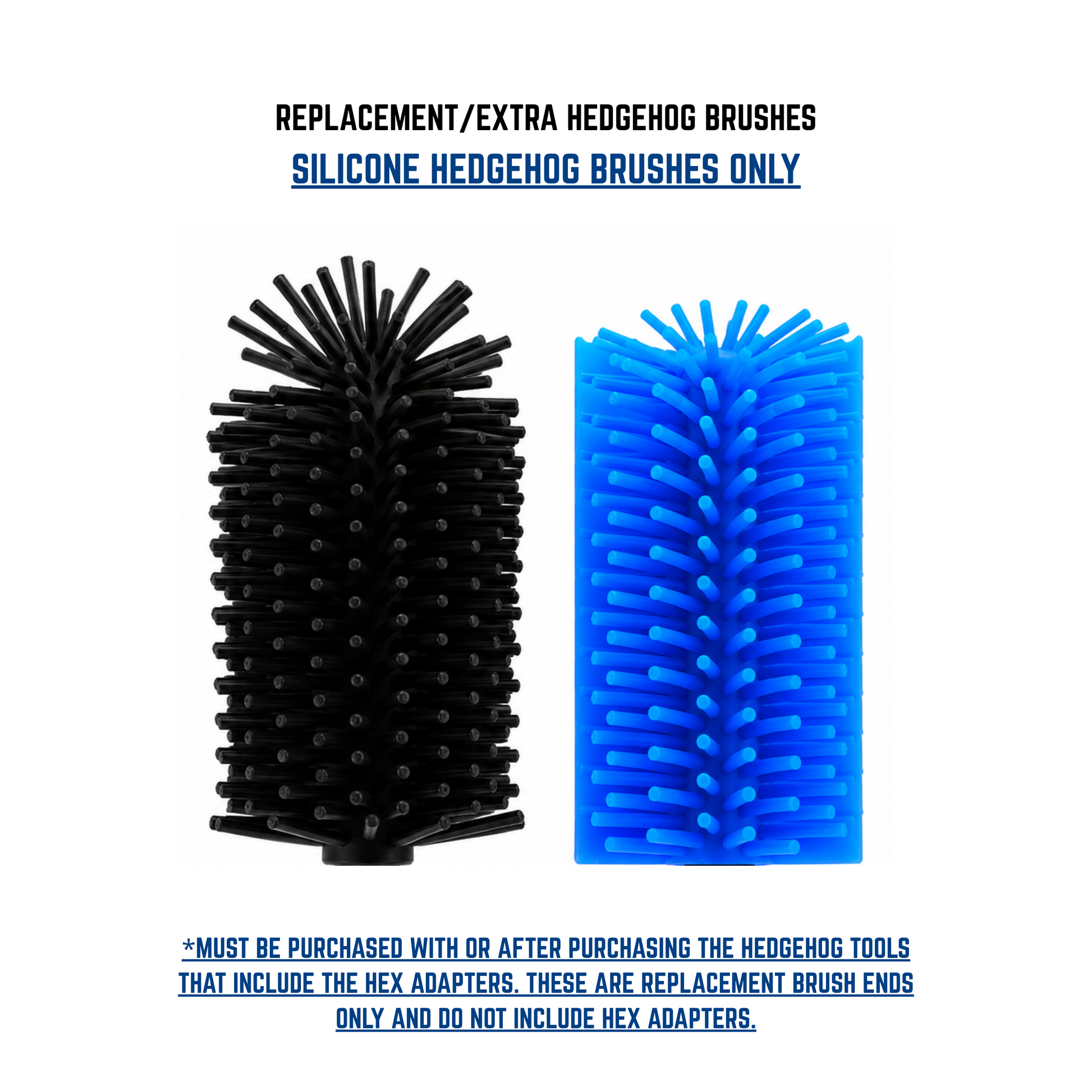 Replacement/Extra - Hedgehog Silicone Brush Ends