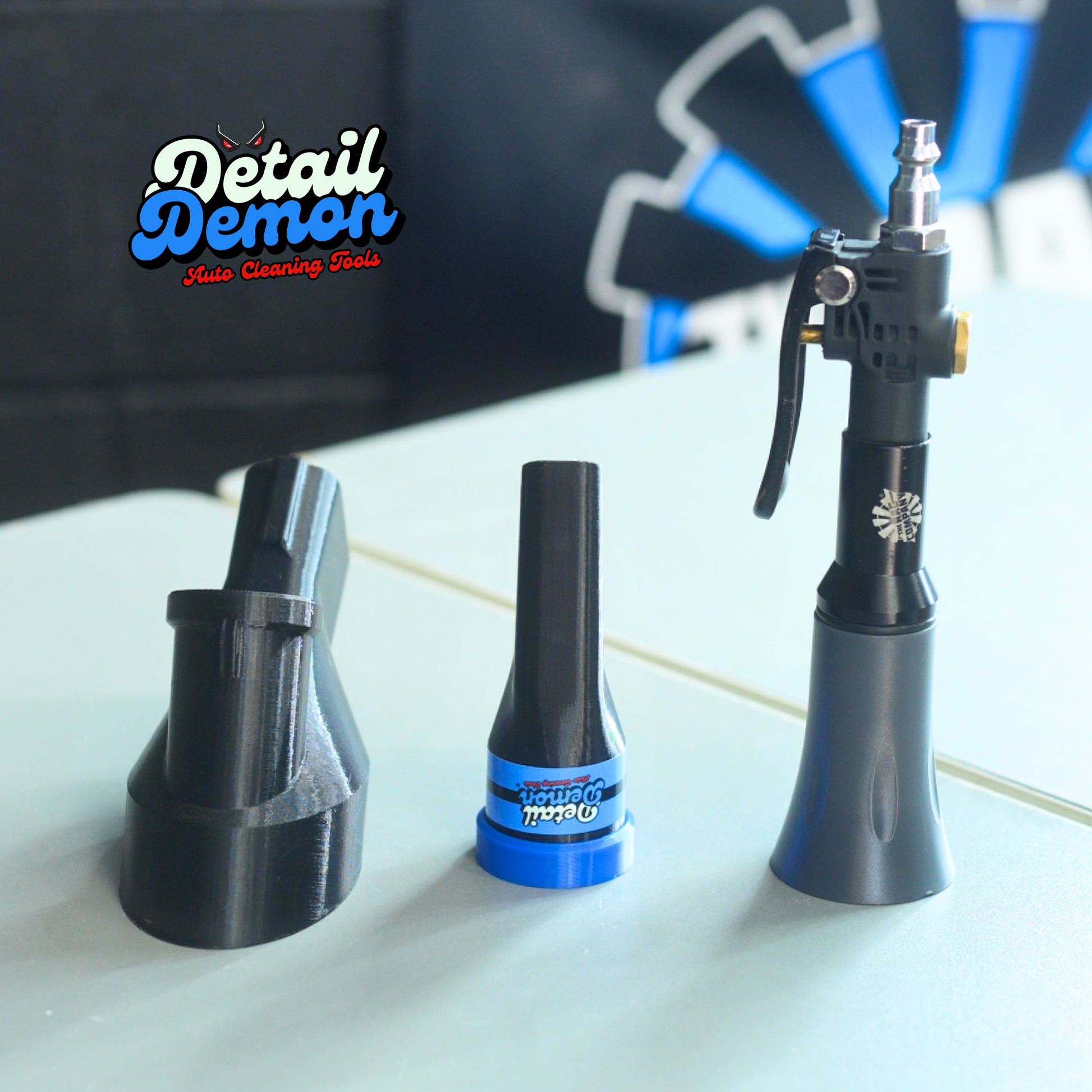 Multi Pack - Crevice Air+Vac Oval Attachment & The Rag Company Air Blaster Mini