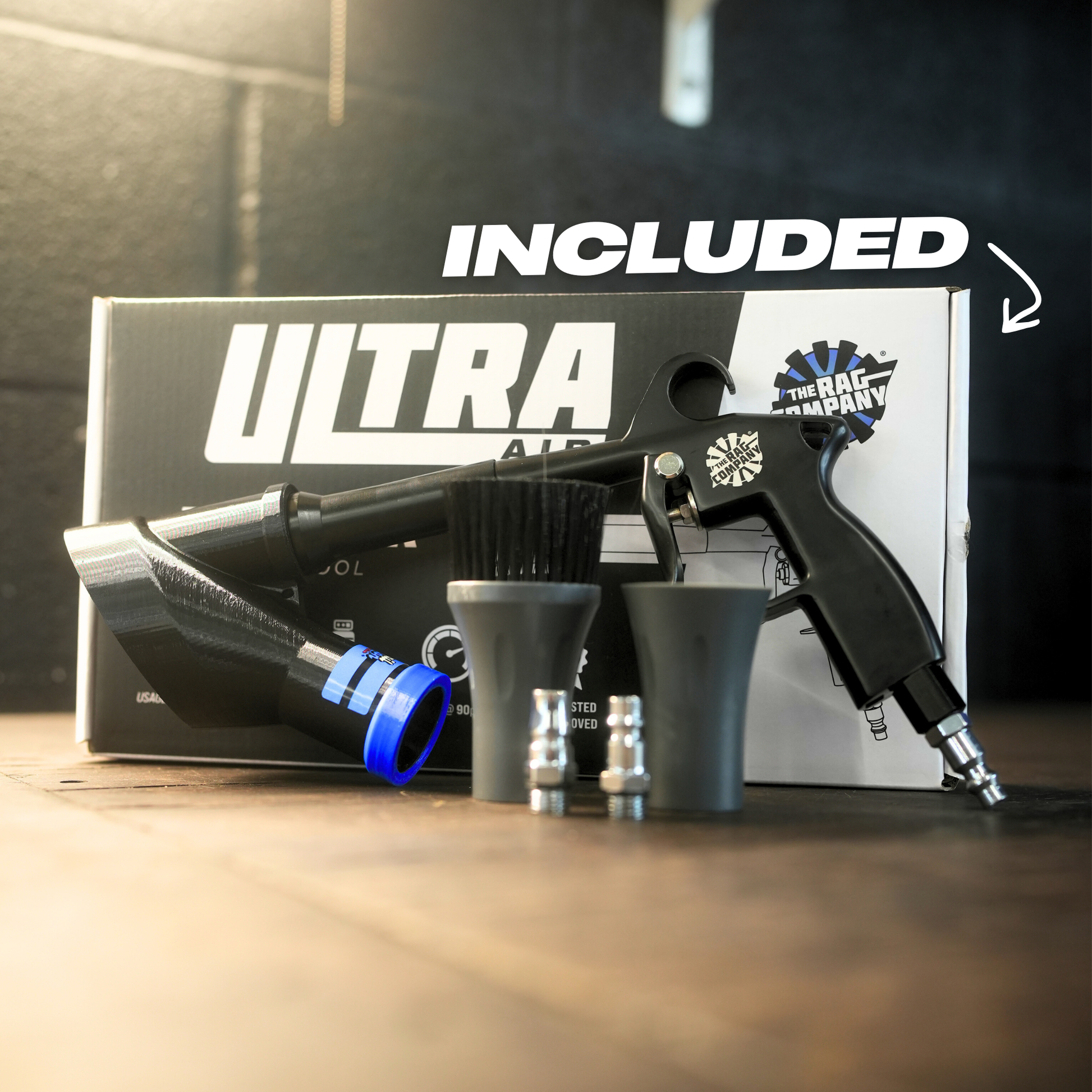 Multi Pack - Air+Vac Oval Attachment & The Rag Company Air Blaster V2