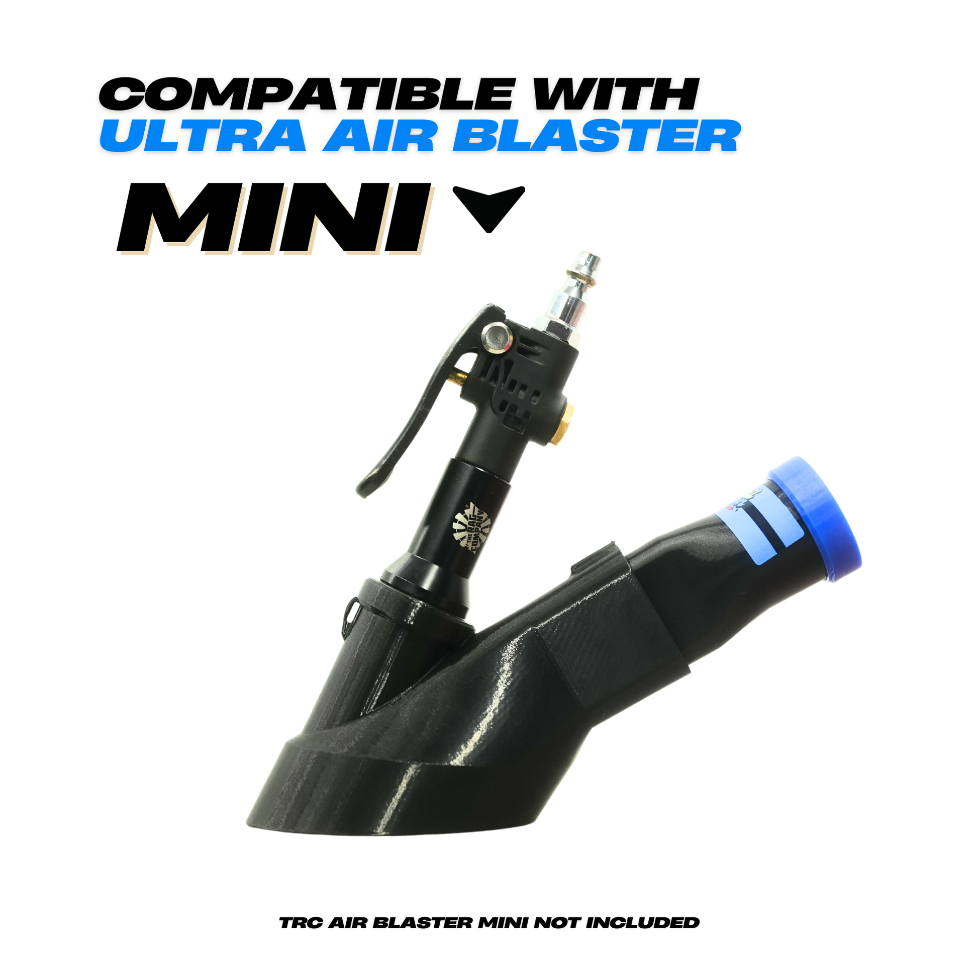 Crevice Air+Vac Oval Attachment compatible with The Rag Company Ultra Air Blaster Mini