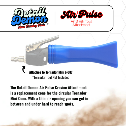 2PK - Detail Demon Air Pulse Crevice Attachment for the Tornador Mini Z-007